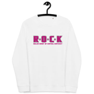 ROCK Unisex organic raglan sweatshirt