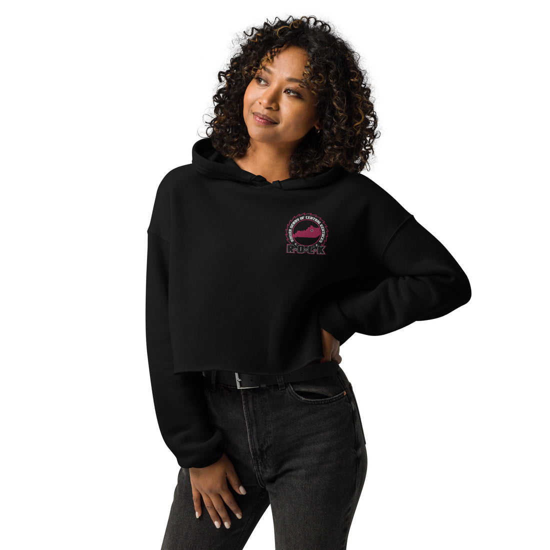 ROCK Crop Hoodie